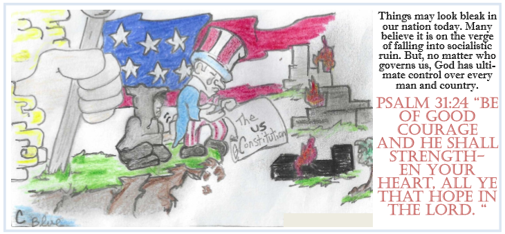 Cartoon – “America on Brink” – Church of God Connoquenessing